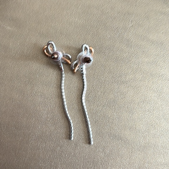 Swarovski lifelong bow drop earrings, bow, white, mixed metal finish - Picture 3 of 3